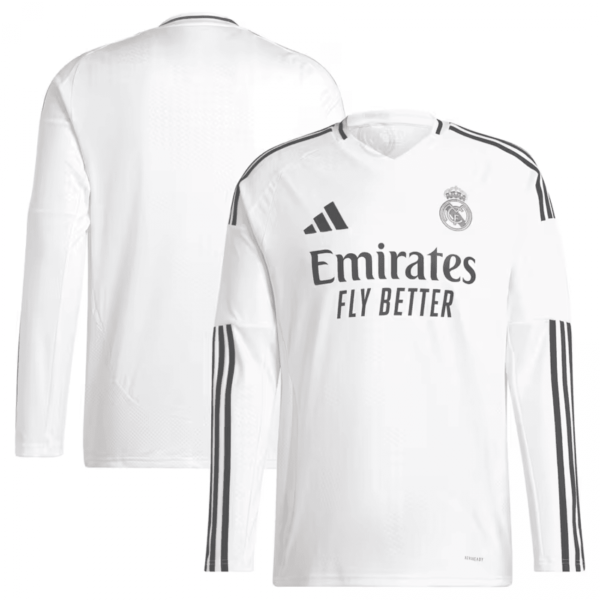 [Long Sleeve] Real Madrid 2024/25 Home Shirt - Image 4