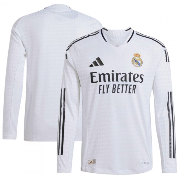 [Long Sleeve - Player Edition] Real Madrid 2024/25 Heat Rdy. Home Shirt - Image 3