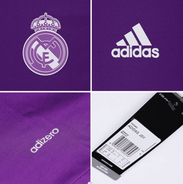 Retro 2016/17 Real Madrid Away Long Sleeve Soccer Jersey - Image 4